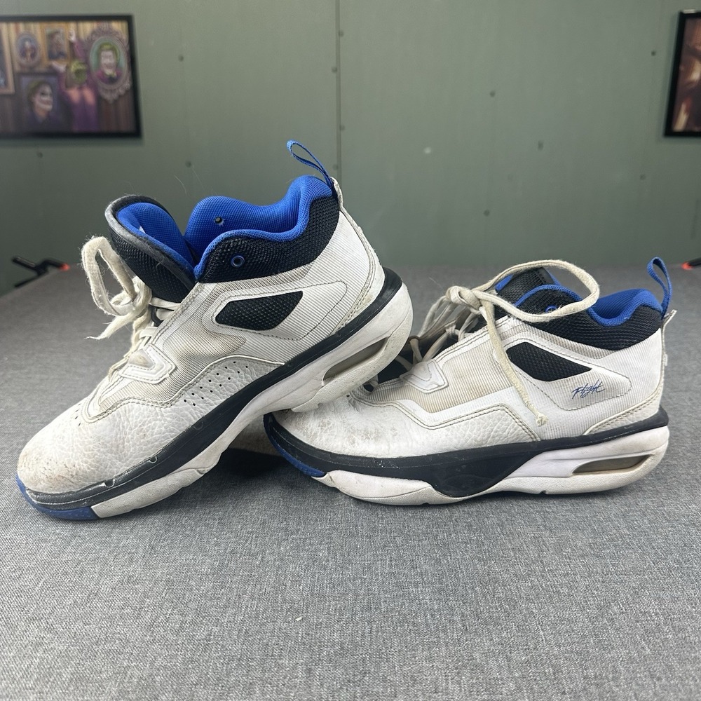 Nike Air Jordan Stay Loyal 3 Shoes FB1396-100 White Black Game Royal Youth 5Y - Picture 3 of 7
